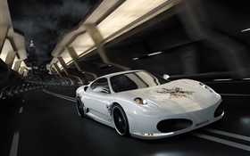 ホワイトフェラーリF430スーパーカースピード HDの壁紙