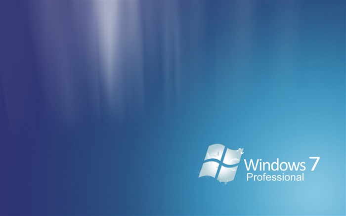Windows 7のプロフェッショナル、抽象的な青 壁紙 ピクチャー
