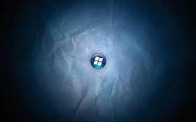 Windows 7のロゴ、青色の背景 HDの壁紙