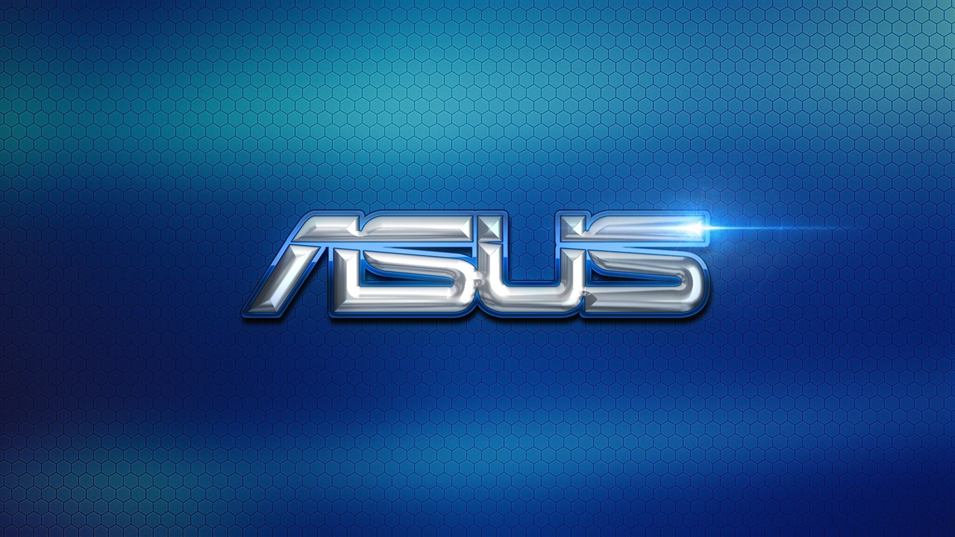 Asusのロゴ 青の背景 デスクトップの壁紙 1366x768 壁紙をダウンロード Ja Hdwall365 Com