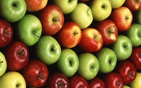 多くのりんご、赤、オレンジ、緑 HDの壁紙