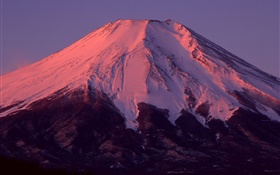 富士山、日本、夕暮れ HDの壁紙