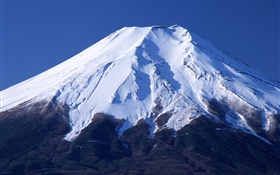 富士山、日本、雪 HDの壁紙