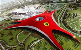 ドバイのフェラーリ・ワールド、将来設計 HDの壁紙