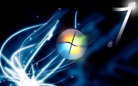 Windows 7の抽象的な背景、光、スペース HDの壁紙