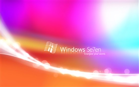 Windows 7の抽象的な色の背景 HDの壁紙