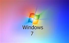 Windows 7の青紫色の背景 HDの壁紙