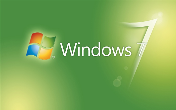 Windows 7の緑の抽象的な背景 壁紙 ピクチャー