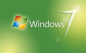 Windows 7の緑の抽象的な背景 HDの壁紙