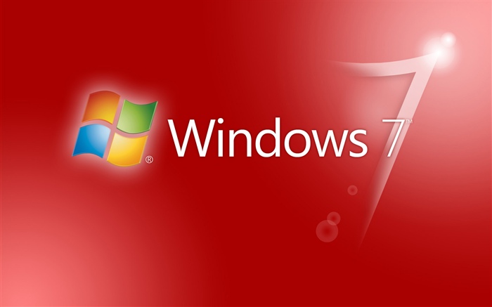 Windows 7の赤い抽象的な背景 壁紙 ピクチャー