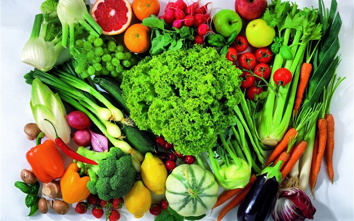 野菜や果物の多くの種類 壁紙 ピクチャー