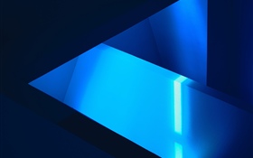 抽象的な青い形の絵 HDの壁紙