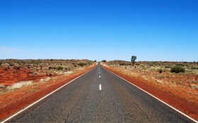 オーストラリア、道路、青い空 HDの壁紙